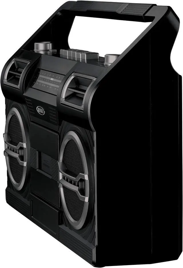 Alt view image 4 of 5 - Jensen MCR-500 Portable AM/FM Radio with Cassette Player/Recorder and Built-in Speaker