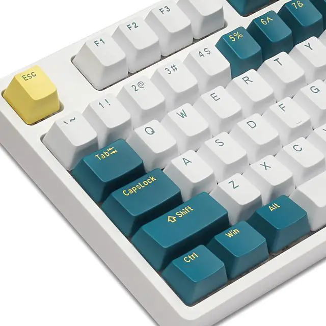 Alt view image 2 of 5 - Happy Balls PBT Doubleshot Keycaps OEM Profile Custom Cherry MX Keyset for 61 63 64 66 68 84 87 96 100 104 108 MX Switches Mechanical Keyboards(Merlin Keyset)