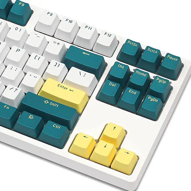 Alt view image 3 of 5 - Happy Balls PBT Doubleshot Keycaps OEM Profile Custom Cherry MX Keyset for 61 63 64 66 68 84 87 96 100 104 108 MX Switches Mechanical Keyboards(Merlin Keyset)