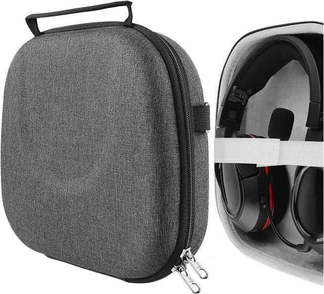 Main image of Geekria Shield Headphones Case Compatible with Turtle Beach Recon 70, Stealth 600, Stealth 450 Gaming Headsets, Replacement Hard Shell Travel Carrying Bag with Cable Storage (Dark Grey)
