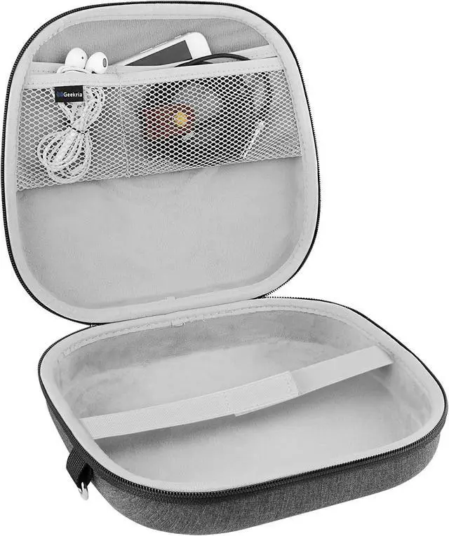 Alt view image 2 of 5 - Geekria Shield Headphones Case Compatible with Turtle Beach Recon 70, Stealth 600, Stealth 450 Gaming Headsets, Replacement Hard Shell Travel Carrying Bag with Cable Storage (Dark Grey)