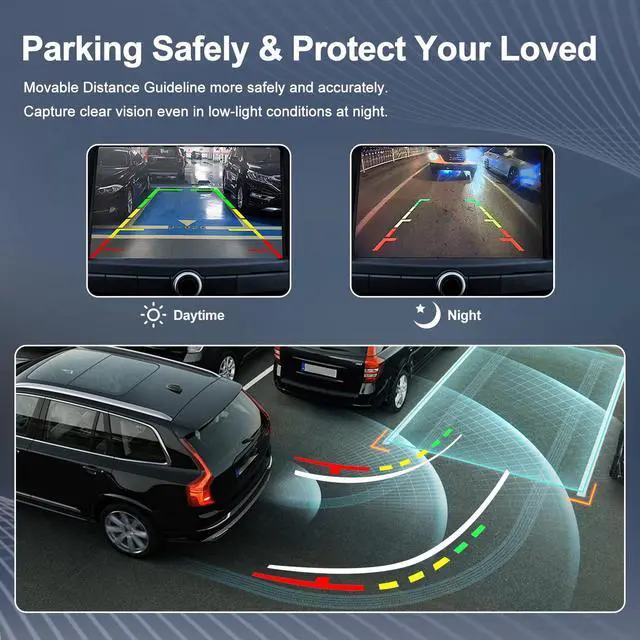 Alt view image 5 of 5 - AISHAN Rear View Backup Camera Parking Assist Camera Compatible with Chevy Silverado, for GMC Sierra 1500/2500/3500 HD 2016 2017 2018 2019, Replace 84062896, 23363727