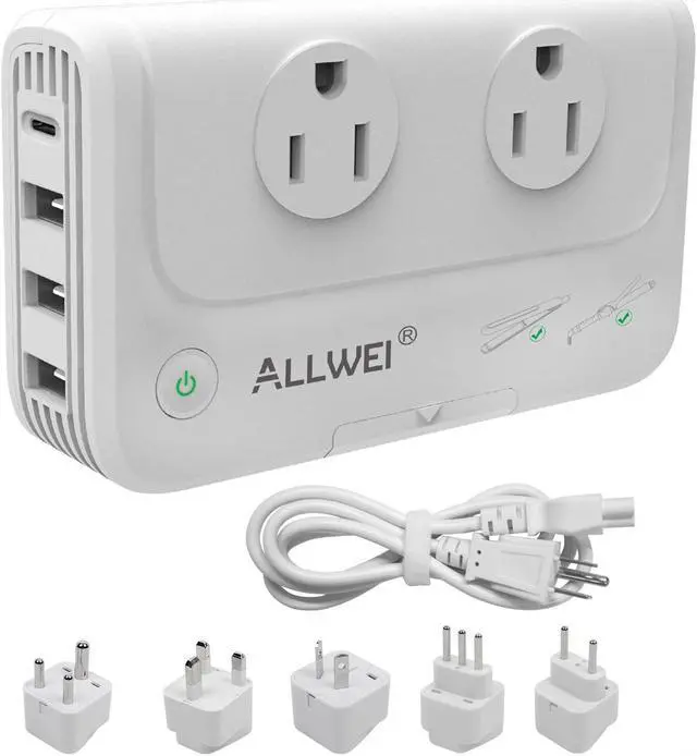 Alt view image 2 of 5 - 300W car Power Inverter with USB-C PD65W and 230W Power Voltage Converter 220V to 110V