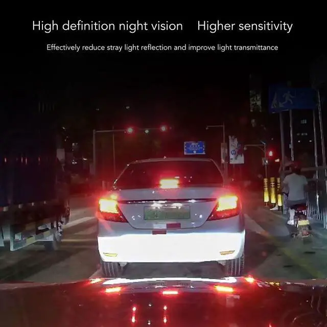 Alt view image 2 of 5 - 3.16" Car Driving Recorder, Dual Cam, Front & Rear Recording Dashboard Camera HD Car Parking Monitor