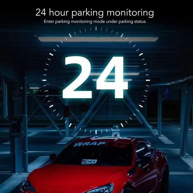 Alt view image 5 of 5 - 3.16" Car Driving Recorder, Dual Cam, Front & Rear Recording Dashboard Camera HD Car Parking Monitor