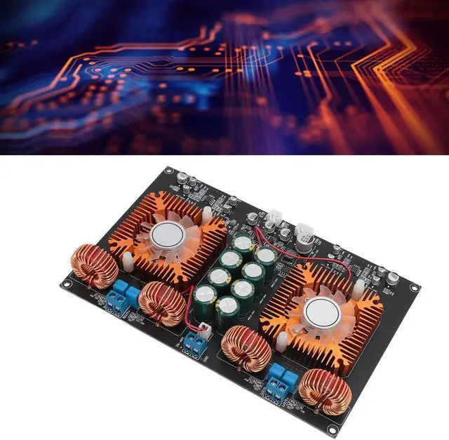 Alt view image 4 of 5 - TPA3255 Power Amplifier Board, Digital Stereo Amplifier Board, Dual Core Class D High Power 600W 600W DIY Audio Power Amp Module for Home Theater