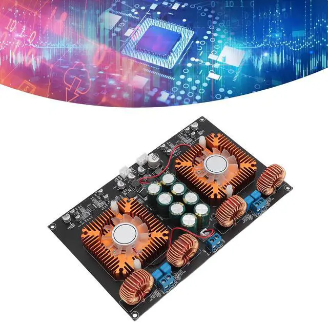 Alt view image 5 of 5 - TPA3255 Power Amplifier Board, Digital Stereo Amplifier Board, Dual Core Class D High Power 600W 600W DIY Audio Power Amp Module for Home Theater