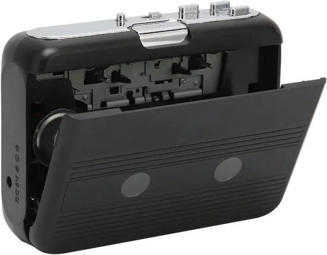 Alt view image 2 of 5 - Portable Cassette Player, Bluetooth Tape Player FM Radio Stereo Cassette Tape Player/Recorder with Headphone, Auto Reverse Function(Black)