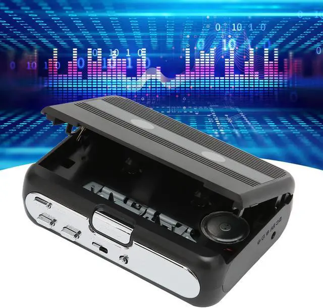 Alt view image 4 of 5 - Portable Cassette Player, Bluetooth Tape Player FM Radio Stereo Cassette Tape Player/Recorder with Headphone, Auto Reverse Function(Black)