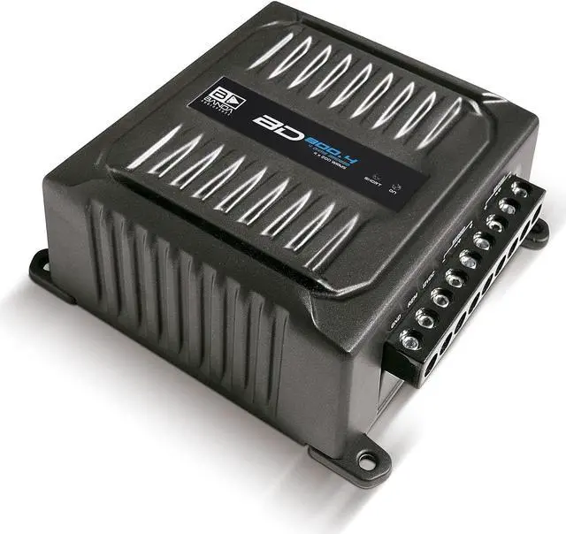 Alt view image 5 of 5 - Banda Audioparts BD800.42OHM 800 Watts 4 Channel 2 Ohm Full Range Car Audio Amplfier 4 x 200 Watt Rms 4 Ohms Bridged - Black