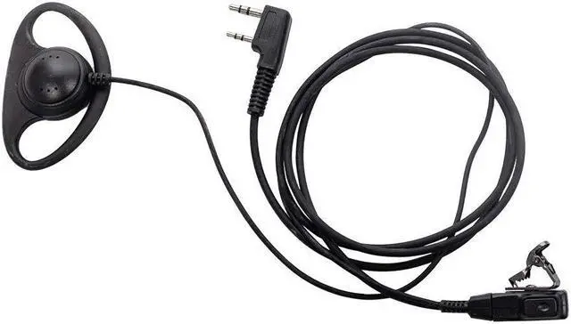 Alt view image 2 of 5 - Caroo Walkie Talkies Earpiece for Kenwood D Shape Headset with Mic PTT for Baofeng UV-5R BF-888S BF-F8HP BF-F9 UV-82 UV-82HP UV-82C Kenwood TK-2107 TK-3107 Two Way Radio 2 pin,10 Pack