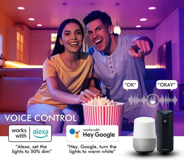 Alt view image 3 of 5 - CLOUDY BAY 6inch Smart Recessed Ligthing Bundle