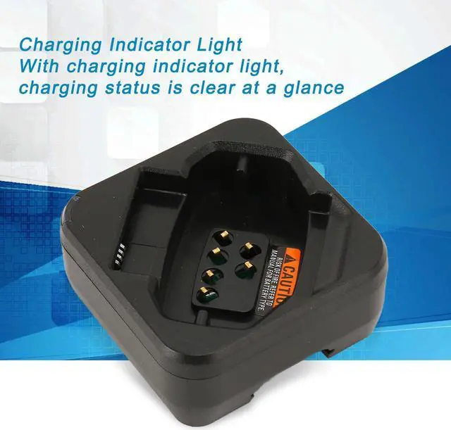 Alt view image 3 of 5 - for DTR Series Charging Base, Material and Portable - Charging Indicator - Suitable for DTR600 DTR700 DTR720 Radios - US Plug 100-240V Input