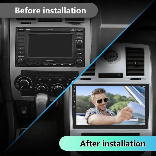 Alt view image 2 of 5 - EagleNav Car Stereo Radio for Chrysler 300C 2004-2011 Android 12 Car Radio 2GB+32GB CarPlay & Android Auto Mirror Link GPS Sat Nav Bluetooth WiFi FM Radio Car Audio