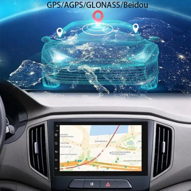 Alt view image 4 of 5 - Car Radio Car Stereo with Wireless Carplay&Android Auto 7-inch Touchscreen Android 11 System 1GB+ 16GB Car Audio Receiver MP5 Player Built-in GPS WiFi Bluetooth Mirror Link FM USB