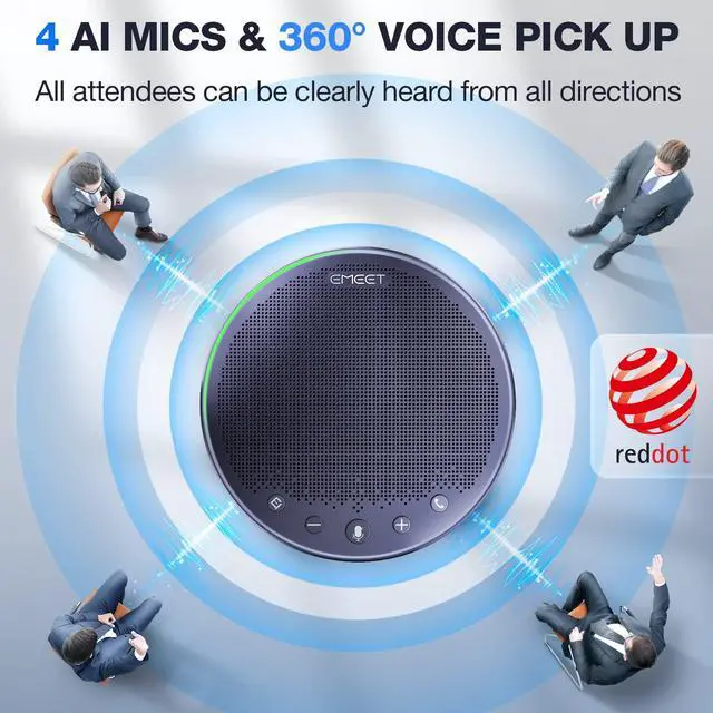 Alt view image 2 of 5 - EMEET M3 Bluetooth Speakerphone Daisy Chain