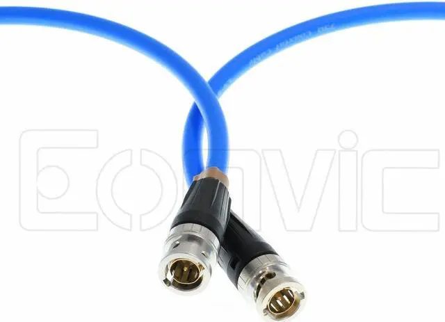 Alt view image 2 of 3 - Eonvic Neutrik BNC HD SDI RF Coaxial High-Flex Cable for 4K CCTV Signal Video Camera (39'' /1M)