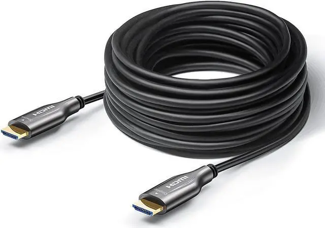 Main image of EVAIO Fiber Optic HDMI Cable 30 Feet, HDMI 2.0, 18Gbps, Supports 4K@ 60Hz, 4:4:4/4:2:2/4:2:0, HDR10, Dolby Vision, HDCP2.2, ARC,3D,Slim and Flexible