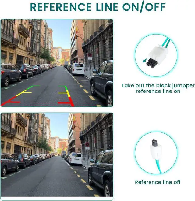 Alt view image 5 of 5 - EWAY Tailgate Handle Backup Camera 7 Inch Monitor Kit for Toyota Tundra Reverse Parking Camera