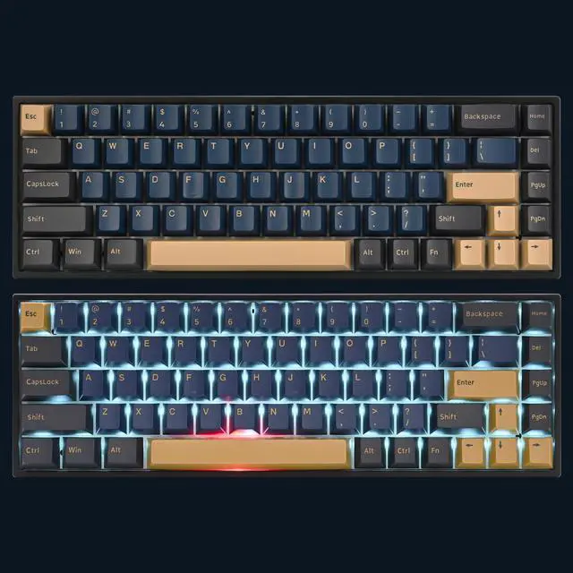 Alt view image 4 of 5 - iTastatur 170 Keys PBT Custom Gaming Keycaps Double Shot Cherry Profile for ANSI US Layout 60% 65% 95% Mechanical Keyboard(Blue warrior)