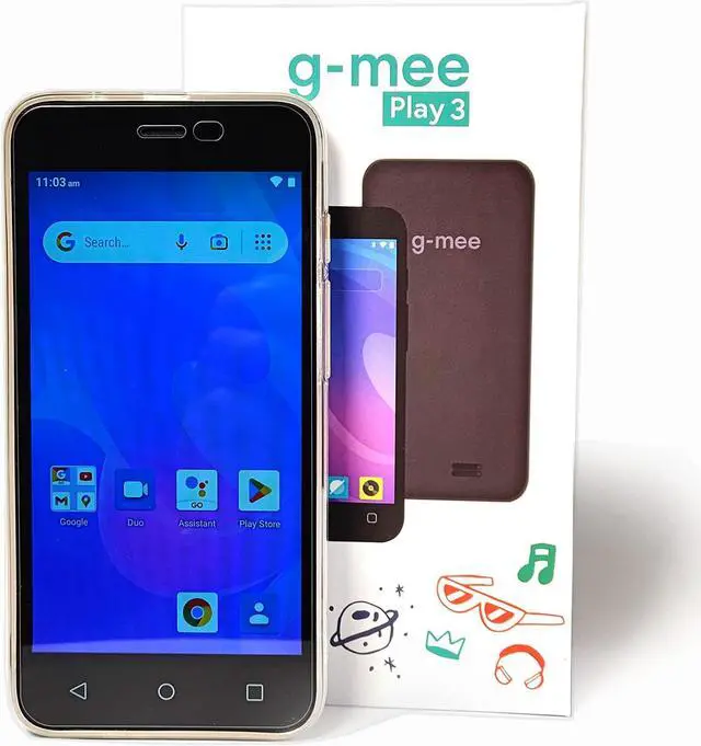 Main image of G-Mee Play 3-Smartplayer (not a Smartphone) for Kids- Android iPod, Mp3 Player with Bluetooth and WiFi, Spotify Player, Music Player, mp4 Player & More -Kids' Safe Device w/Parental Controls