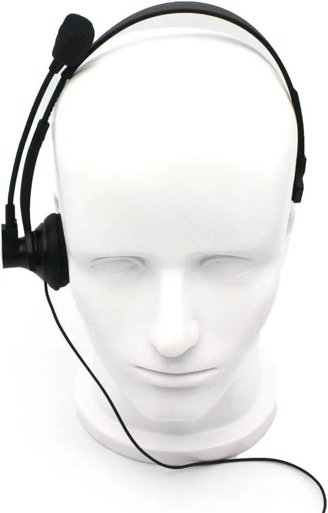 Alt view image 2 of 5 - GoodQbuy Over-Head Earpiece/Headset with Boom Mic &VOX for Midland/Alan GMRS/FRS GXT250 GXT1000VP4 LXT500VP3 LXT380 LXT118 2 Two Way Radios 2-pin Jack