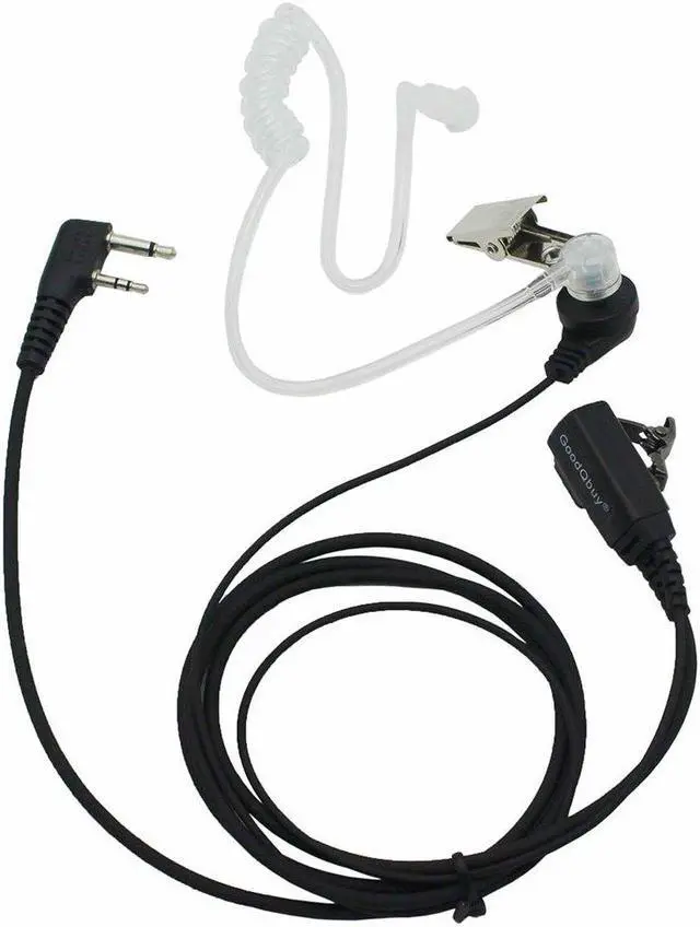 Alt view image 2 of 5 - GoodQbuy 2 Pin PTT Mic Covert Acoustic Tube Earpiece Headset is Compatible with Icom Radio IC-F24S IC-F31 IC-F3 IC-F3S IC-F4 (Pack of 10)