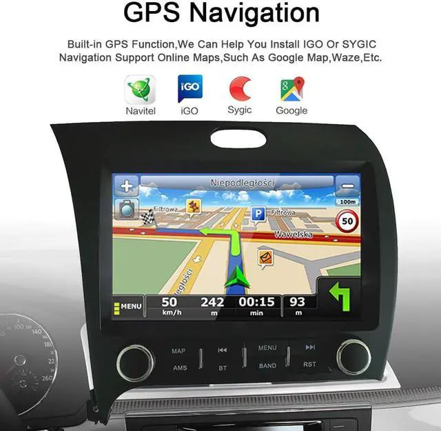Alt view image 3 of 5 - GOJOHO for KIA K3 Cerato Forte Radio 2013-2018 with Built-in DSP Wireless Carplay Android Auto with Free Backup Camera 9" IPS Touch Screen GPS Navigation for Car Stereo Head Unit (2GB RAM+32GB ROM)