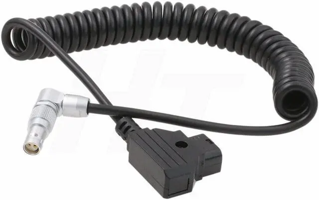 Alt view image 2 of 4 - HangTon Coiled Power Cable for RED Komodo 6K Camera, Ptap D-tap to Adjustable Right Angle 2 Pin Female