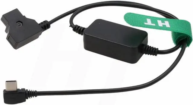 Alt view image 4 of 5 - HangTon Power Cable P-TAP D-tap to USB Type C 5V 2A Regulated 24'' for Blackmagic Micro Converter Sound Devices MixPreII Cine Eye Wireless Transmitter