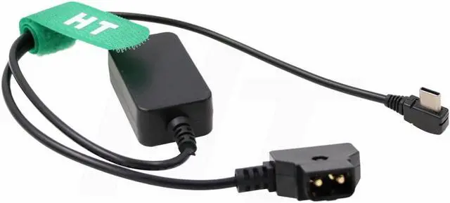 Alt view image 5 of 5 - HangTon Power Cable P-TAP D-tap to USB Type C 5V 2A Regulated 24'' for Blackmagic Micro Converter Sound Devices MixPreII Cine Eye Wireless Transmitter