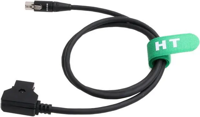 Alt view image 3 of 5 - HangTon D-tap Power Cable Mini 4-Pin XLR for Alphatron EVF Viewfinder TVLogic VFM 055 056 058 LVM 074 SRM F Field Monitor (80cm)