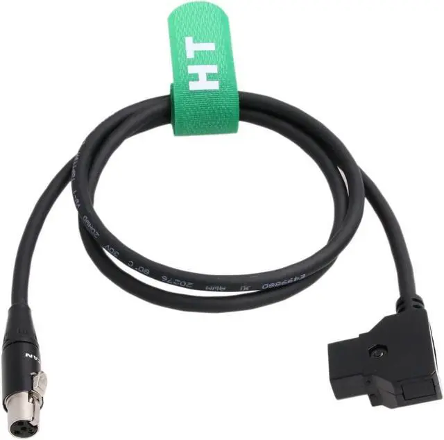 Alt view image 2 of 5 - HangTon D-tap Power Cable Mini 4-Pin XLR for Alphatron EVF Viewfinder TVLogic VFM 055 056 058 LVM 074 SRM F Field Monitor (80cm)