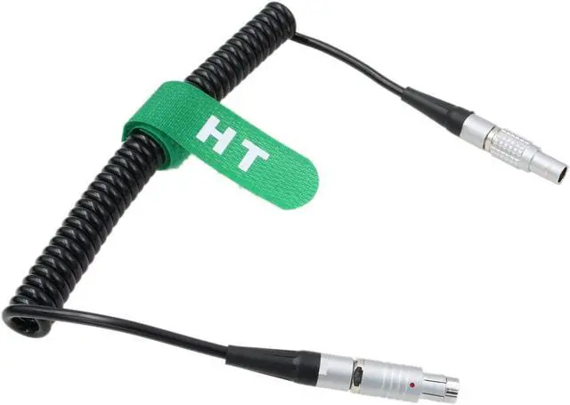 Alt view image 2 of 4 - HangTon 24V Coiled Power Cable RS 3 Pin to 2 Pin for ARRI Alexa Sony Venice Camera to SmallHD Monitor Teradek Bond Bolt Preston MDR4 CineTape