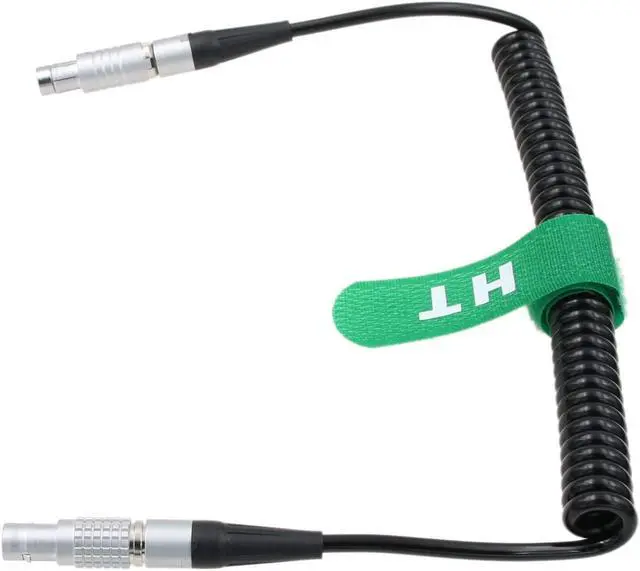 Alt view image 3 of 4 - HangTon 24V Coiled Power Cable RS 3 Pin to 2 Pin for ARRI Alexa Sony Venice Camera to SmallHD Monitor Teradek Bond Bolt Preston MDR4 CineTape