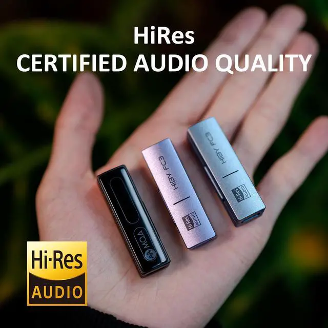 Alt view image 4 of 5 - HiBy FC3 USB DAC with Display Hi-Res Audio 112mW Output Power Support PCM DSD MQA dongle for iPhone/MAC/Android/Windows(Black)