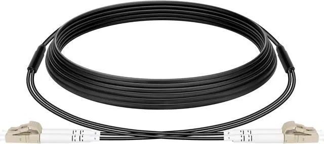 Main image of LC to LC Fiber Patch Cable Multimode 30m/100ft,2 Core TPU Outdoor Fiber Optic Cable Armored 50/125um OM3 Duplex Fiber Optic Cable OD-4mm,UPC Fiber Optic Internet Cable
