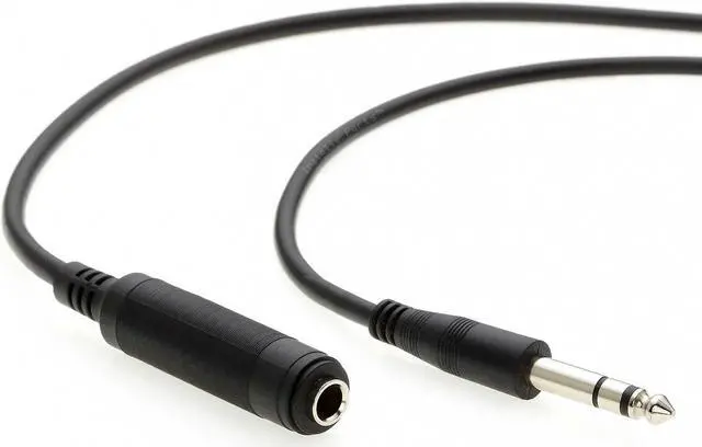 Main image of InstallerParts 100Ft 1/4" Male to Female Stereo Audio Extension Cable (TRS Cable) - Headphone Extension Cable Compatible with Amplifiers, Microphones, and More!