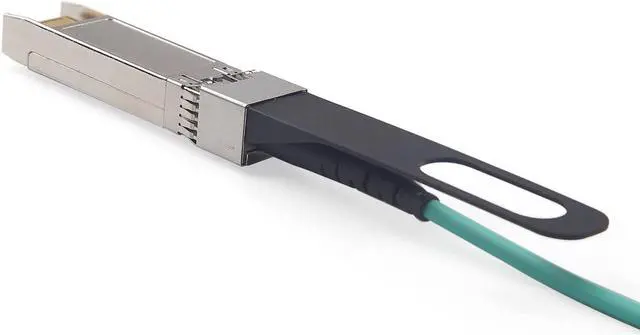 Alt view image 4 of 5 - 10G SFP+ AOC Cable - 10GBASE SFP+ Active Optical Cable for Cisco SFP-10G-AOC5M, Ubiquiti UniFi, Mikrotik, D-Link, Supermicro, Netgear, 5m(16ft