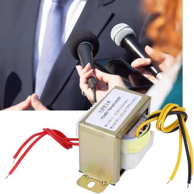 Alt view image 3 of 5 - Power Transformer,AC 220V-double AC 12V,30W Pure Copper Transformer,for 2.1 Channel Amplifier Board, Tone Board Amplifier(220V)