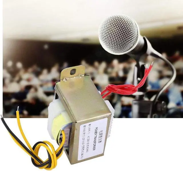 Alt view image 4 of 5 - Power Transformer,AC 220V-double AC 12V,30W Pure Copper Transformer,for 2.1 Channel Amplifier Board, Tone Board Amplifier(220V)