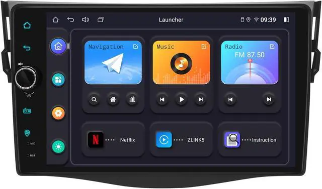 Main image of JOYING Car Stereo for Toyota Rav4 2006-2012 Android 12 Car Radio 9" Touch Screen Head Unit 4GB+64GB with Wireless CarPlay Android Auto GPS Navigation Bluetooth Mirror Link(JY-TZ164N4)