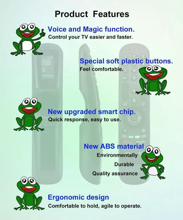 Alt view image 3 of 5 - JISOWA Voice Magic Remote Control Universal for LG A2 B2 C2 LQ630B AUA QNED80 QNED85 NANO75 UQA QNED80 URA UQ9000 PUD QNED75 QNED80A UR9000 Series Smart TV MR21GA MR22GA MR23GN AKB76043202 Replacement