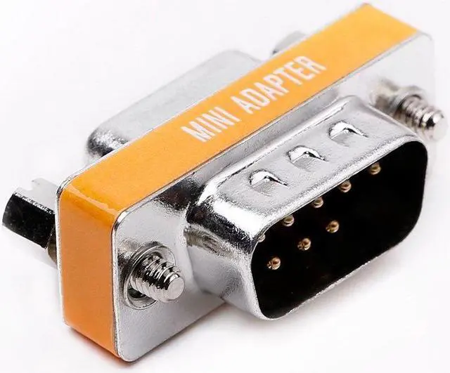 Alt view image 4 of 4 - Arnorin DB9 Null Modem Adapter Male to Female Slimline Data Transfer Serial Port Adapter 10 Pack