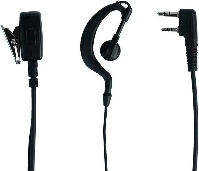 Alt view image 3 of 5 - Klykon 10 Pack G Shape Earpiece Headset for BaoFeng UV-5R BF-888S UV-82 Kenwood WouXun PuXing Linton Two Way Radio Walkie Talkie Tk 3230 (10 Packs)