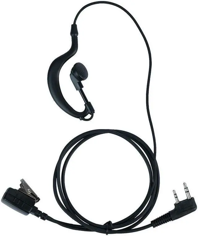 Alt view image 2 of 5 - Klykon 10 Pack G Shape Earpiece Headset for BaoFeng UV-5R BF-888S UV-82 Kenwood WouXun PuXing Linton Two Way Radio Walkie Talkie Tk 3230 (10 Packs)