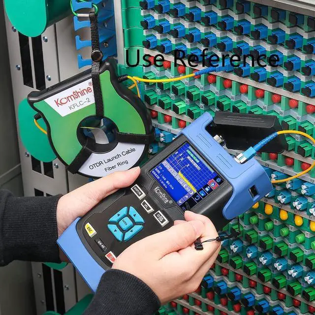 Alt view image 5 of 5 - KOMSHINE FTTH OTDR Launch Cable Box SingleMode SM G652D Fiber Cable 9/125um Dead Zone Eliminator OTDR Patch Cord Fiber Ring 200M (SC/APC-SC/APC)