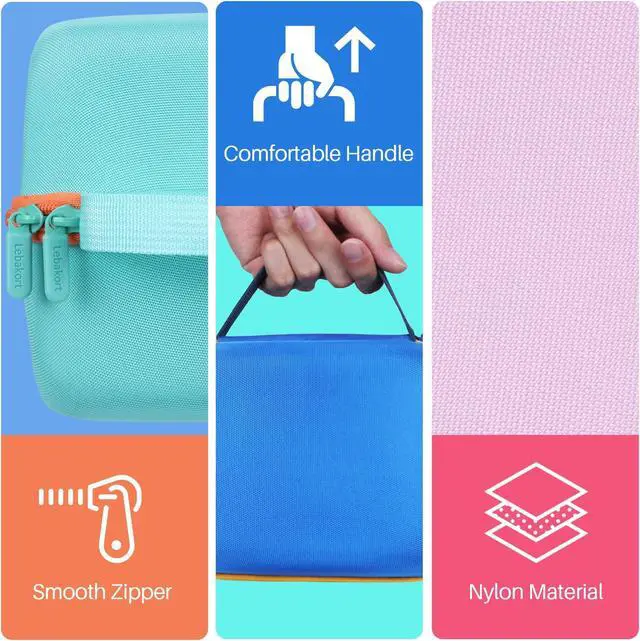 Alt view image 5 of 5 - Lebakort Hard Case Compatible with Yoto Player Kids Speaker Kids Audio Music Children Player (Off White + Orange Case)