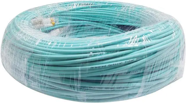 Alt view image 2 of 5 - OPTFOCUS Fiber Optic Cable, LC to LC Fiber Patch Cable SFP Fiber Optic Cable Cord LSZH Multimode Armored OM3 Duplex Length of 50 m