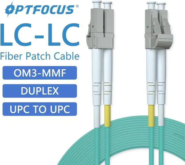 Alt view image 3 of 5 - OPTFOCUS Fiber Optic Cable, LC to LC Fiber Patch Cable SFP Fiber Optic Cable Cord LSZH Multimode Armored OM3 Duplex Length of 50 m